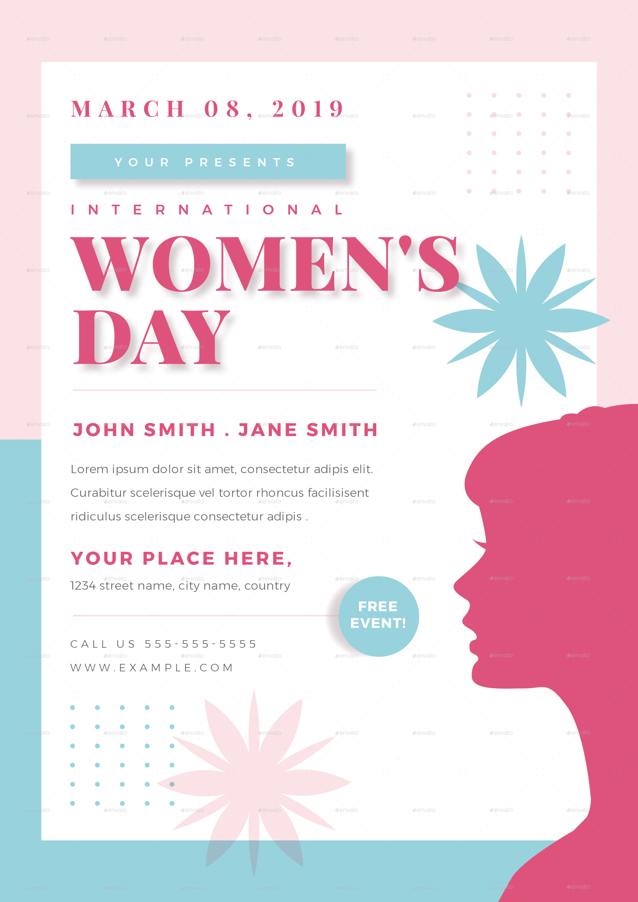 Womens Day Flyer Print Templates Graphicriver